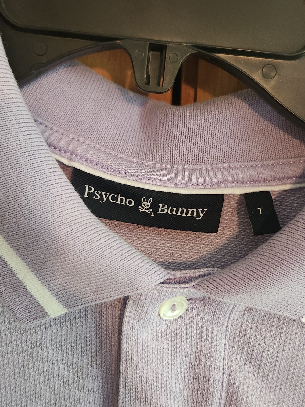 Psycho Bunny Digital Lavender Warsaw Polo with Embroidered Bunny Logo - Picture 4 of 4